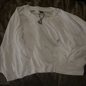 ONER ACTIVE White Cropped Short-Sleeve Top